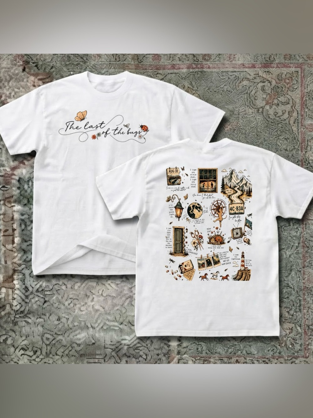 Noah Kahan The Last of the Bugs Butterfly Ladybug Dainty Tee